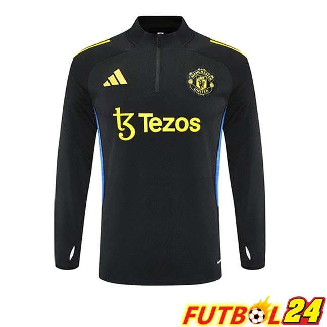 Sudadera De Entrenamiento Manchester United Negro 2025/2026