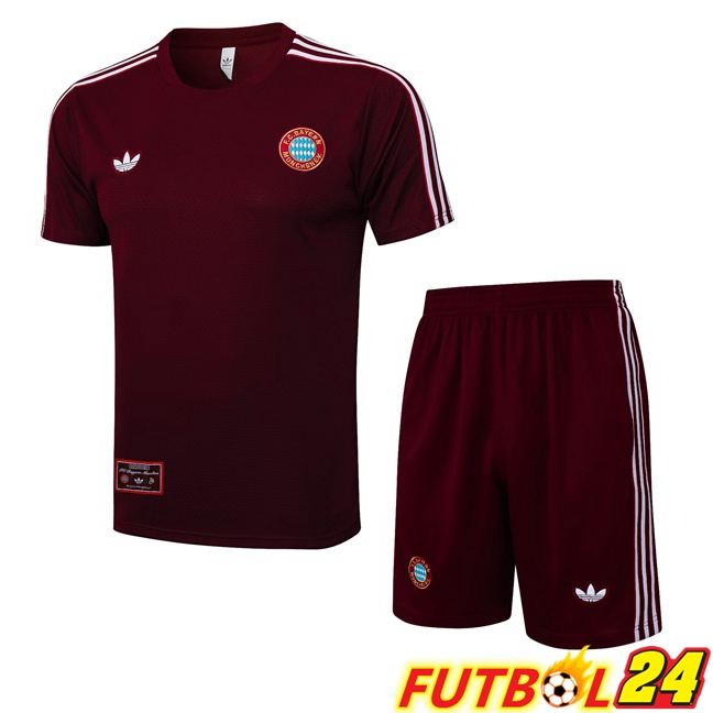 Camiseta Entrenamiento Bayern Munich + Cortos Rojo 2025/2026