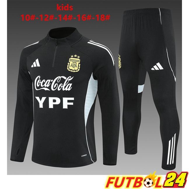 Chandal Equipos De Futbol Argentina Ninos Negro 2025/2026