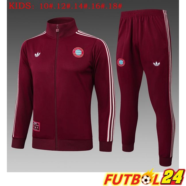 Chandal Equipos De Futbol - Chaqueta Bayern Munich Ninos Marrón 2025/2026