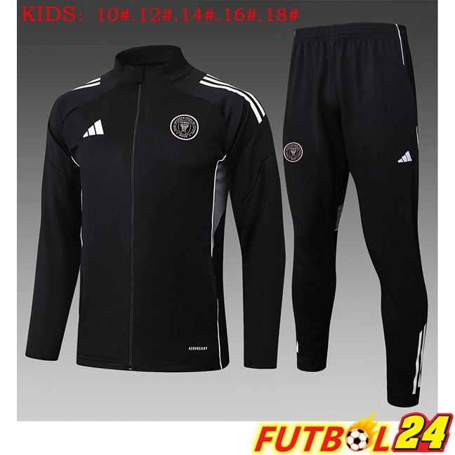 Chandal Equipos De Futbol - Chaqueta Inter Miami CF Ninos Negro 2025/2026