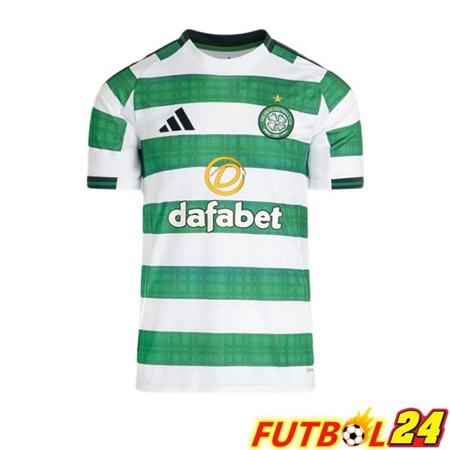 Camisetas De Futbol Celtic FC Primera Verde Blanco 2025/2026