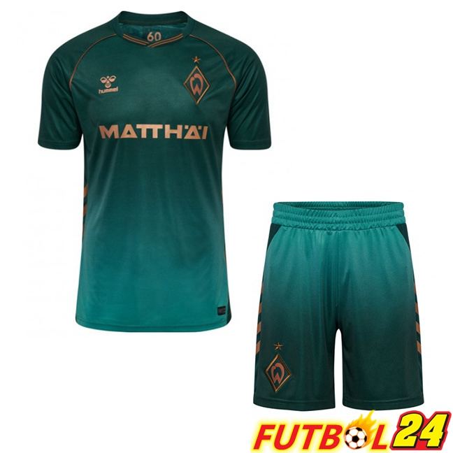 Camisetas De Futbol SV Werder Bremen Ninos Tercera Verde 2025/2026