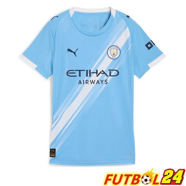 Camisetas De Futbol Manchester City Mujer Primera Azul 2025/2026