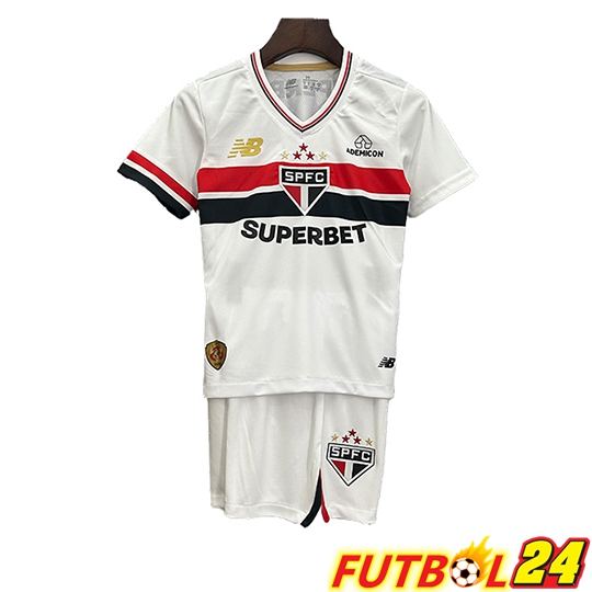 Camisetas De Futbol Sao Paulo FC Ninos Primera 2025/2026