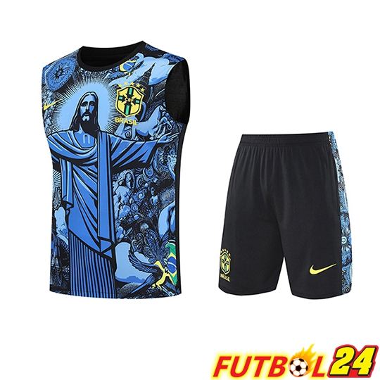 Chalecos De Futbol Brasil Ninos Azul/Negro 2025/2026