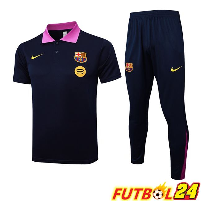 Camiseta Polo FC Barcelona + Pantalones Azul Real 2025/2026