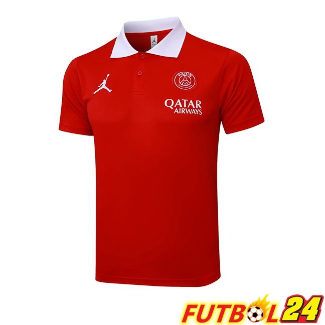 Camiseta Polo Jordan Paris PSG Rojo 2025/2026
