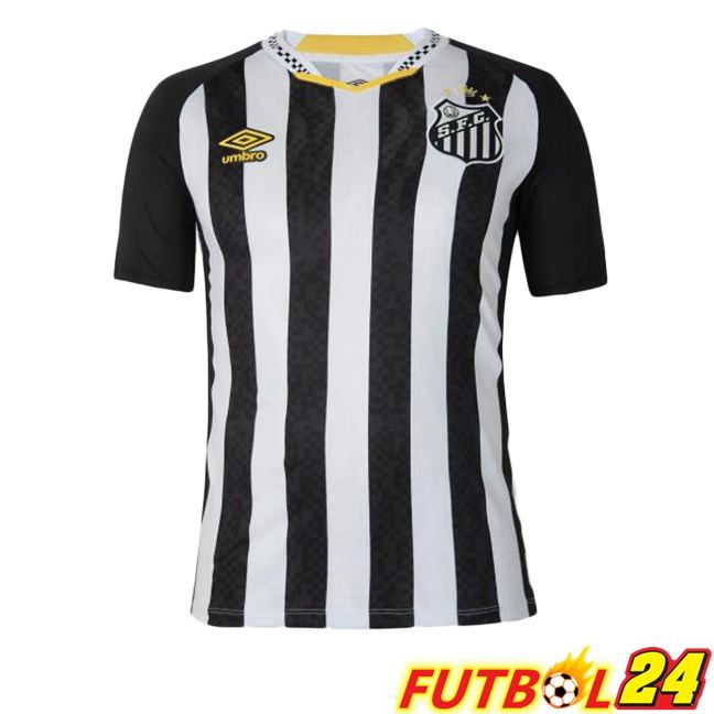Camisetas De Futbol Santos FC Segunda Blanco Negro 2025/2026