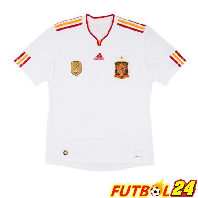 Camisetas De Futbol España Retro Segunda Blanco 2011