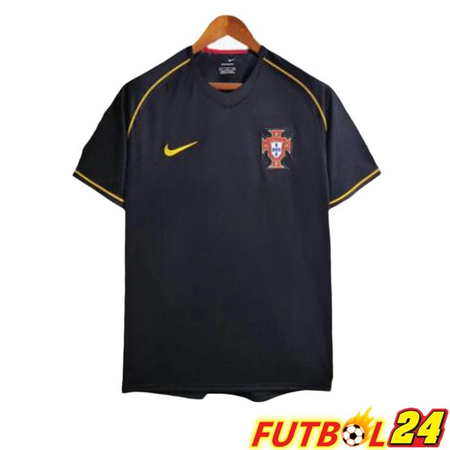 Camisetas De Futbol Portugal Retro Segunda Negro 2006