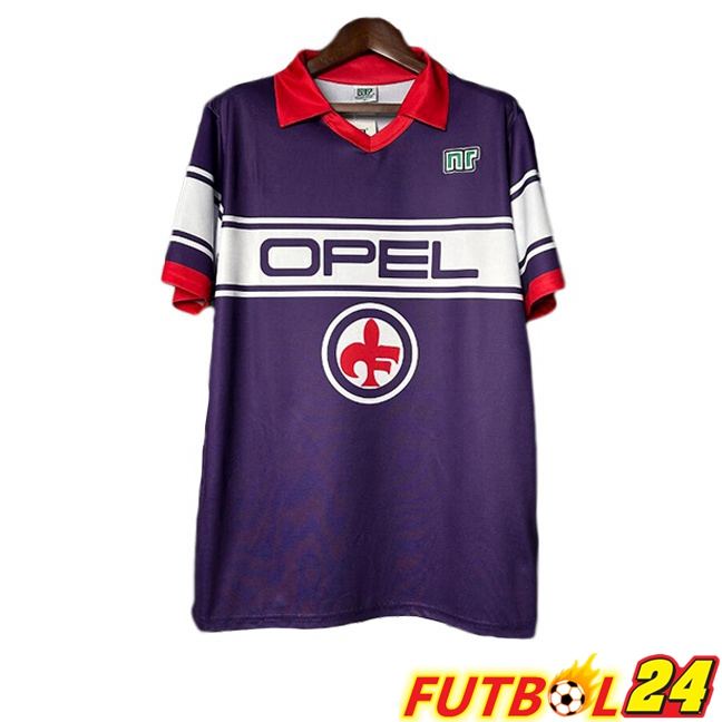 Camisetas De Futbol ACF Fiorentina Retro Primera Púrpura 1983-1985