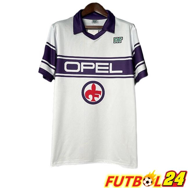 Camisetas De Futbol ACF Fiorentina Retro Segunda Blanco 1983-1985