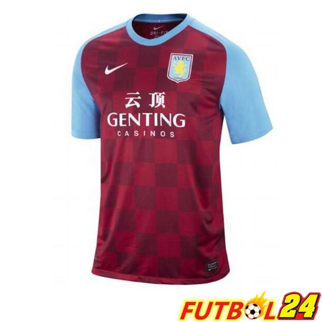 Camisetas De Futbol Aston Villa Retro Primera Rojo 2011-2012