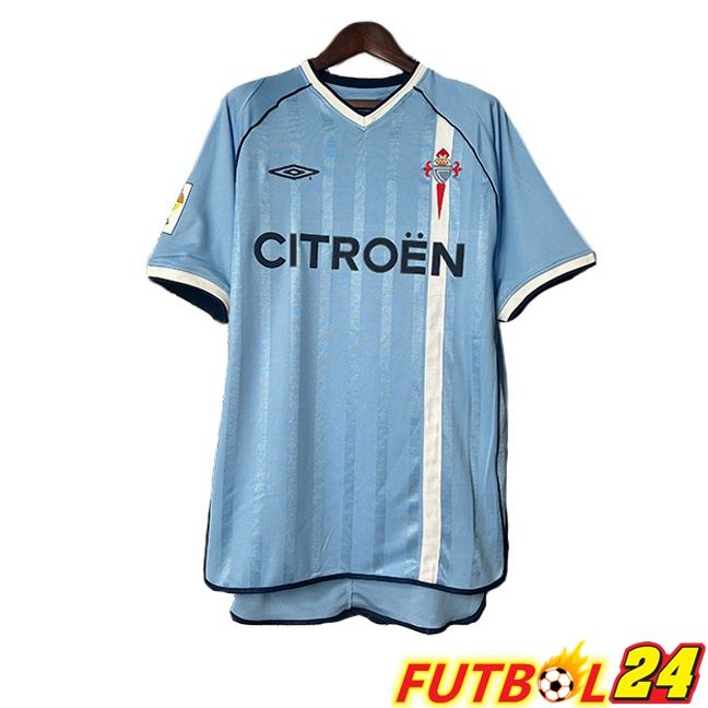 Camisetas De Futbol Celta Vigo Retro Primera Azul 2001-2002