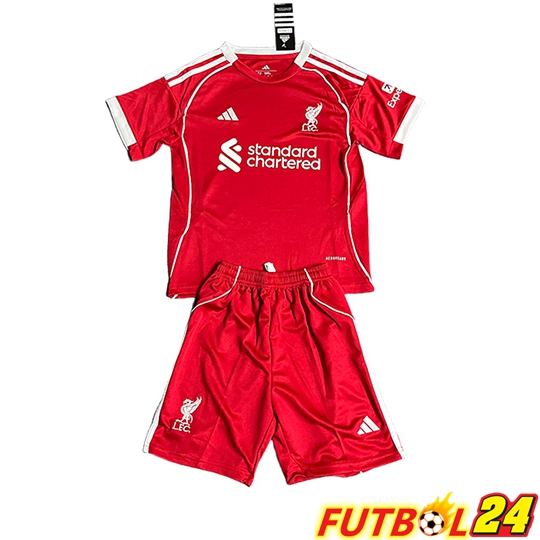 Camisetas De Futbol Liverpool Ninos Primera 2025/2026
