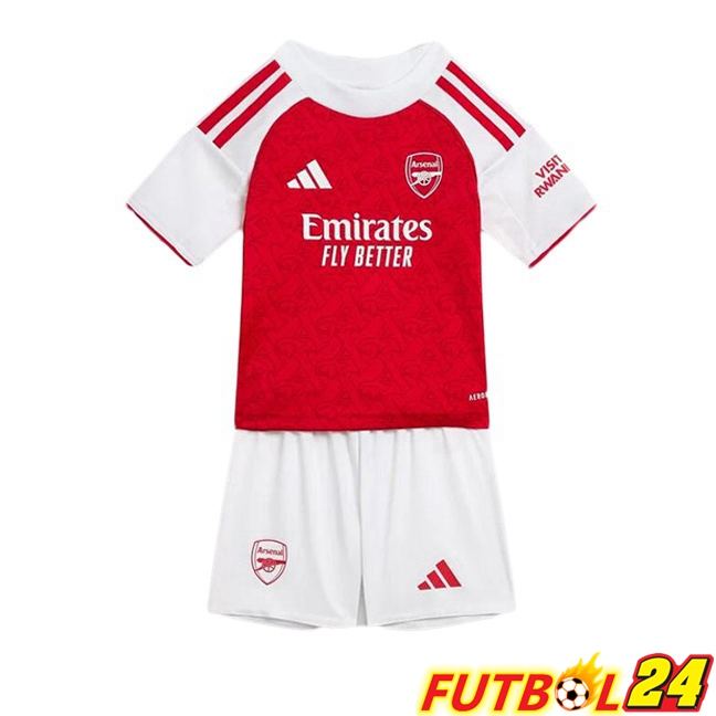 Camisetas De Futbol Arsenal Ninos Primera Rojo Blanco 2025/2026