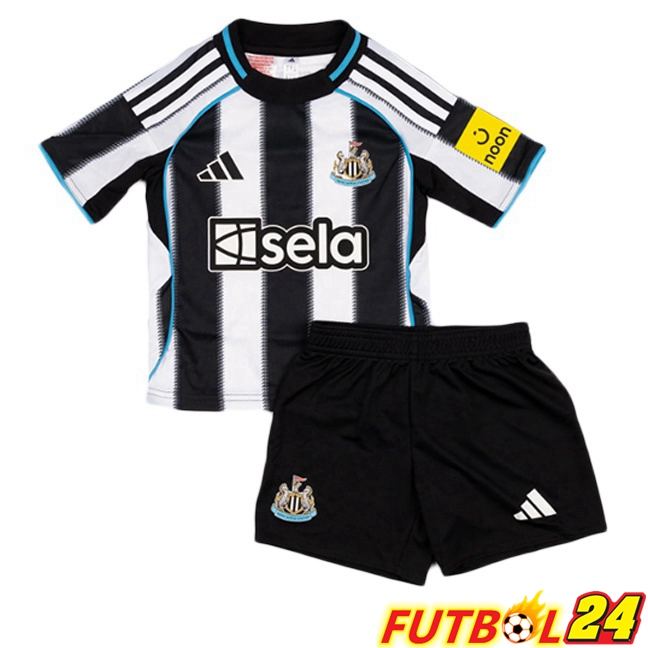 Camisetas De Futbol Newcastle United Ninos Primera Blanco Negro 2025/2026