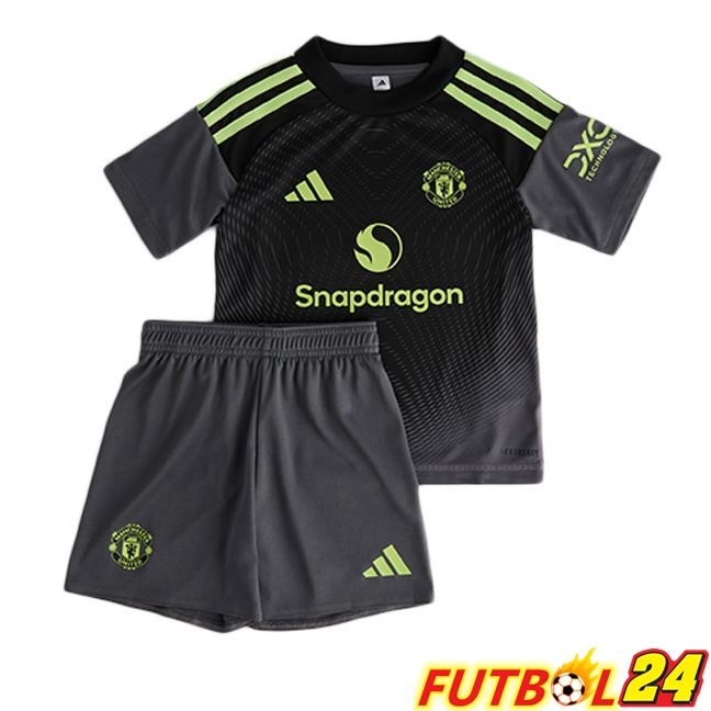 Camisetas De Futbol Manchester United Ninos Portero Negro 2025/2026