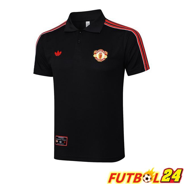 Camiseta Polo Manchester United Negro 2025/2026