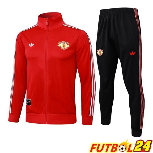 Chandal Equipos De Futbol - Chaqueta Manchester United Rojo 2025/2026
