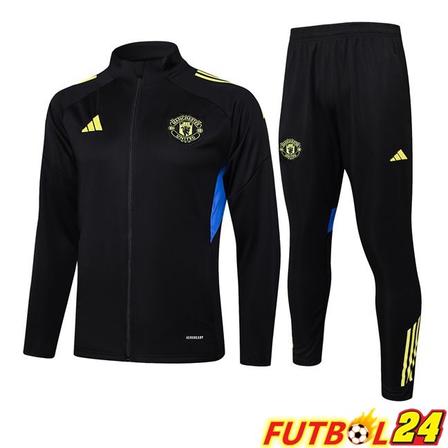 Chandal Equipos De Futbol - Chaqueta Manchester United Negro 2025/2026