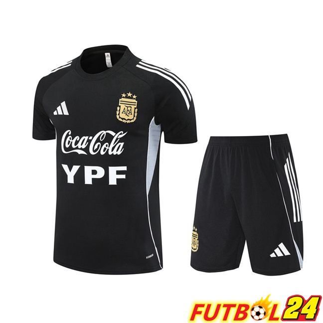 Camiseta Entrenamiento Argentina + Cortos Negro 2025/2026