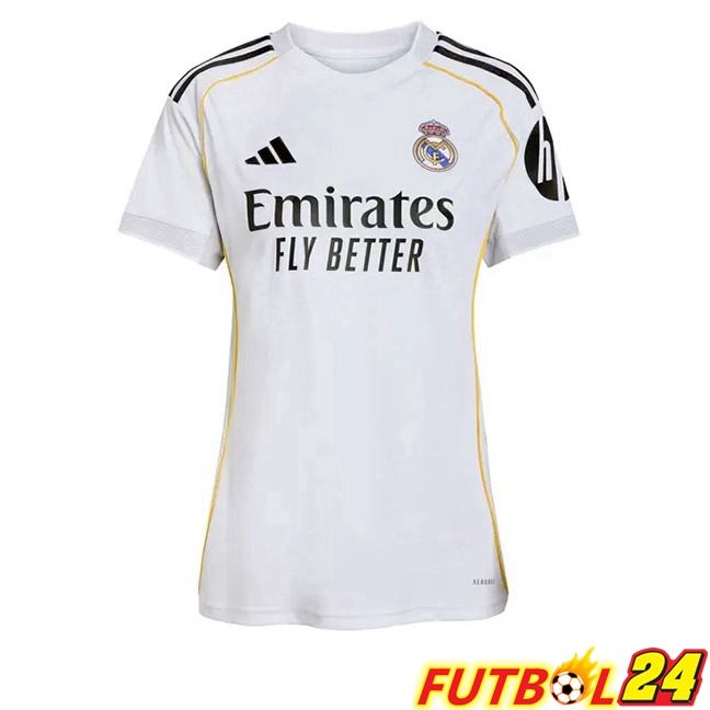 Camisetas De Futbol Real Madrid Mujer Primera Blanco 2025/2026