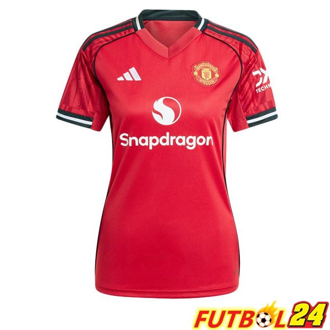 Camisetas De Futbol Manchester United Mujer Primera Rojo 2025/2026
