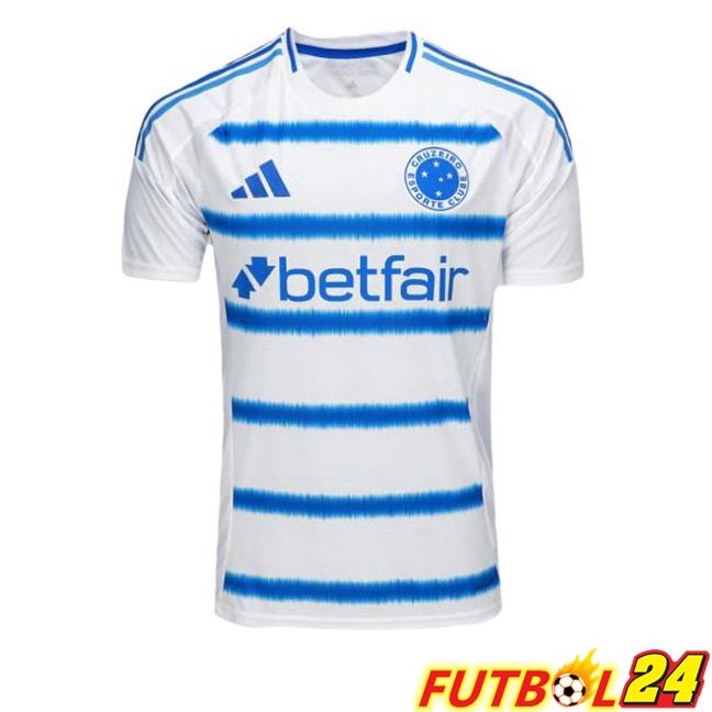 Camisetas De Futbol Cruzeiro EC Segunda Blanco Azul 2025/2026