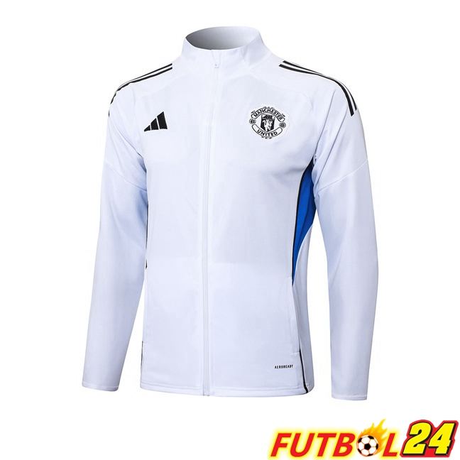 Chaquetas Futbol Manchester United Blanco 2025/2026
