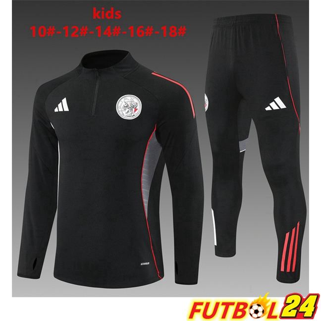 Chandal Equipos De Futbol AFC Ajax Ninos Negro 2025/2026