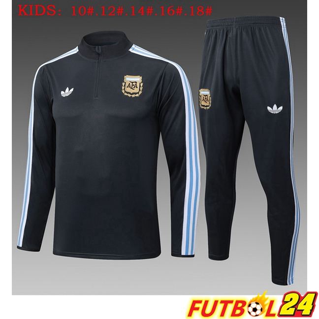 Chandal Equipos De Futbol Argentina Ninos Negro 2025/2026