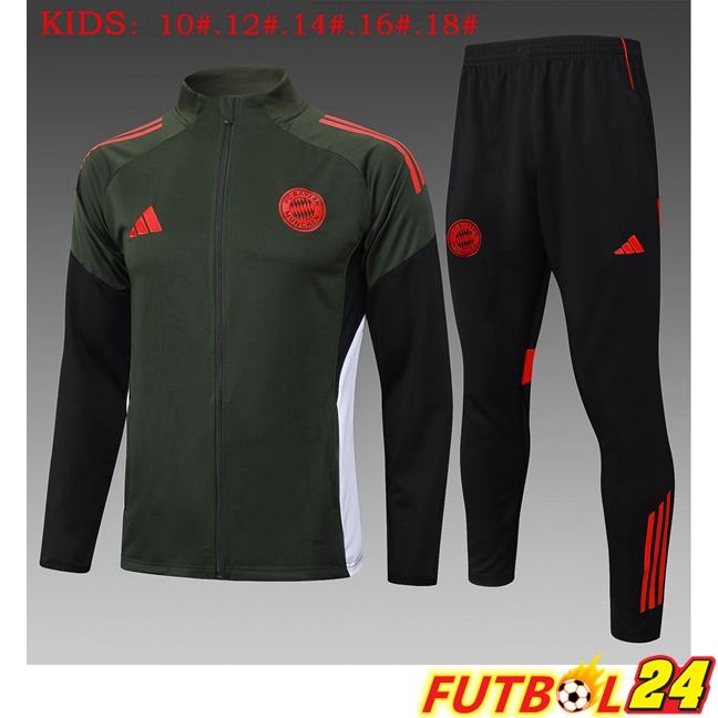 Chandal Equipos De Futbol - Chaqueta Bayern Munich Ninos Verde 2025/2026