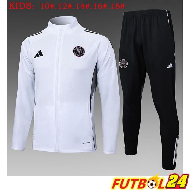 Chandal Equipos De Futbol - Chaqueta Inter Miami CF Ninos Blanco 2025/2026