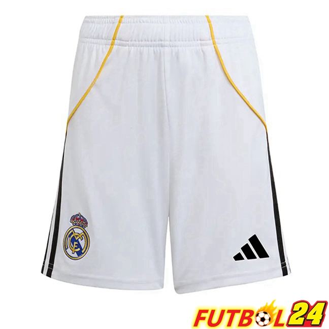 Cortos de Futbol Real Madrid Primera Blanco 2025/2026