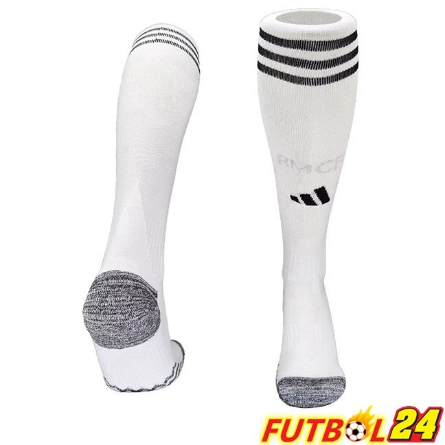 Calcetines De Futbol Real Madrid Primera Blanco 2025/2026
