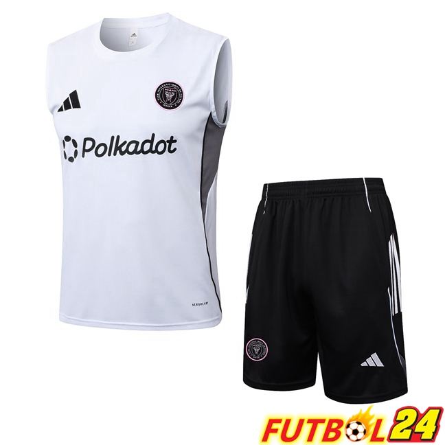 Chalecos De Futbol Inter Miami CF + Cortos Blanco 2025/2026