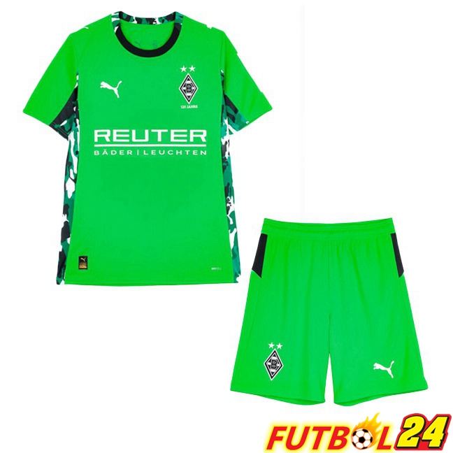 Camisetas De Futbol Monchengladbach Ninos Segunda Verde 2025/2026