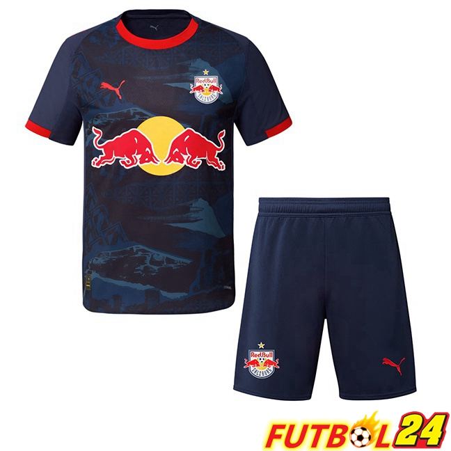 Camisetas De Futbol FC Red Bull Salzburg Ninos Segunda Azul Real 2025/2026