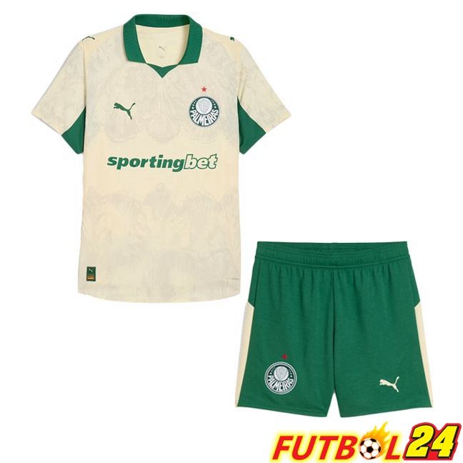 Camisetas De Futbol Palmeiras Club World Cup Ninos Primera Amarillo 2025/2026