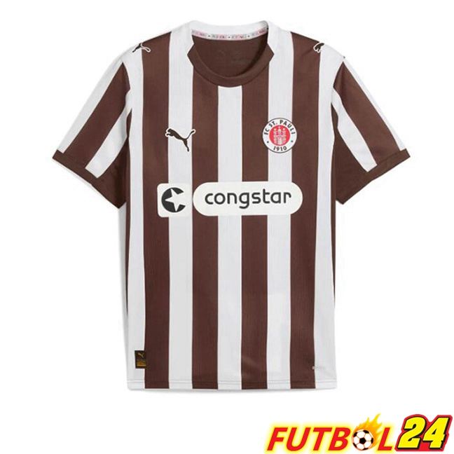 Camisetas De Futbol FC St. Pauli Primera Blanco Marrón 2025/2026