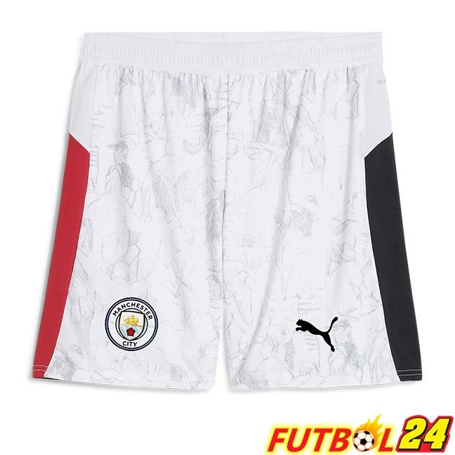Cortos de Futbol Manchester City Club World Cup Primera Blanco 2025/2026