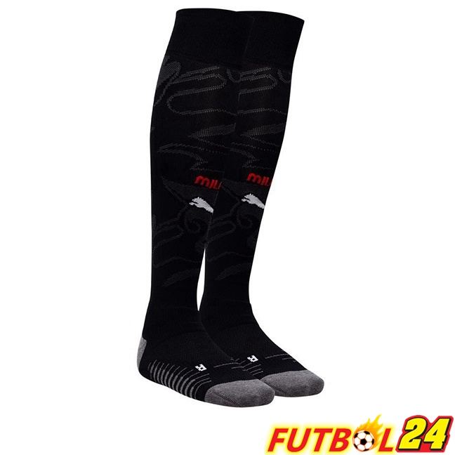 Calcetines De Futbol AC Milan Primera Negro 2025/2026