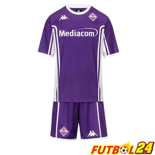 Camisetas De Futbol ACF Fiorentina Ninos Primera Púrpura 2025/2026