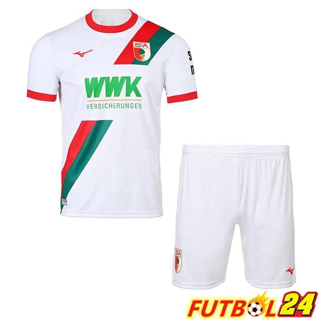 Camisetas De Futbol FC Augsburg Ninos Primera Blanco 2025/2026