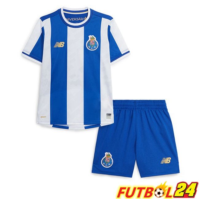 Camisetas De Futbol FC Porto Ninos Primera Azul Blanco 2025/2026