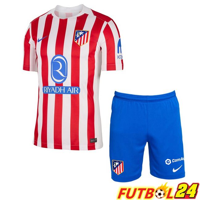 Camisetas De Futbol Atletico Madrid Ninos Primera Rojo 2025/2026