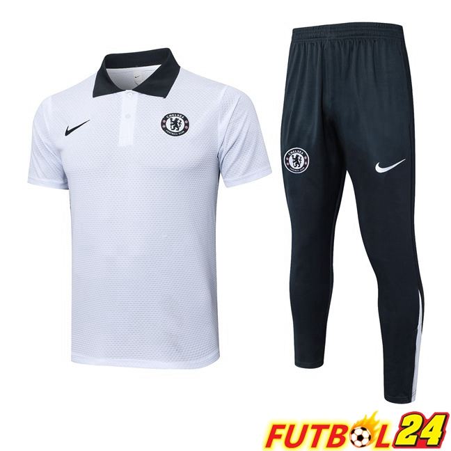 Camiseta Polo FC Chelsea + Pantalones Blanco 2025/2026