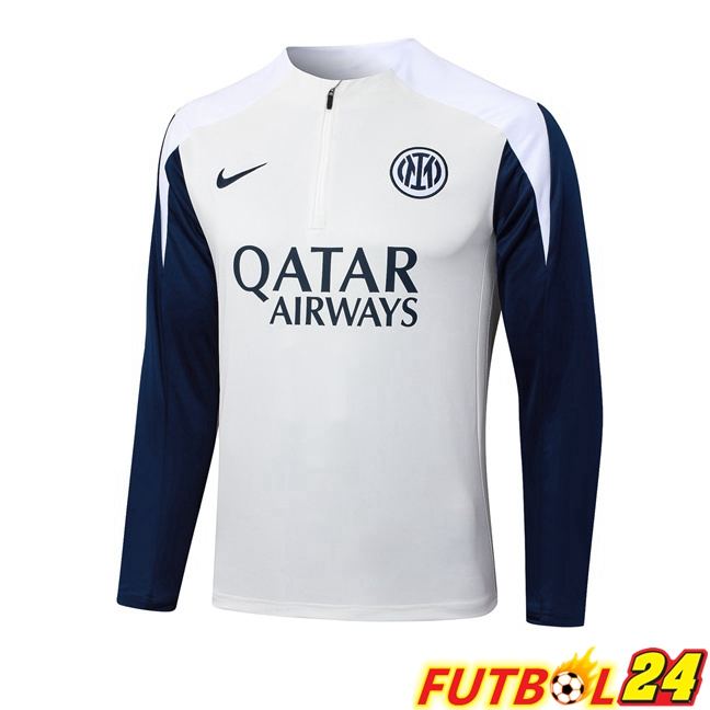 Sudadera De Entrenamiento Inter Milan Blanco 2025/2026